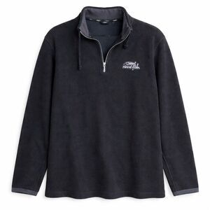 Weird Fish Coastal Nautical Sweater Snap Pullover Knit Black Men XL